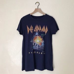 Def Leppard Pyromania Graphic Band Tee Shirt L